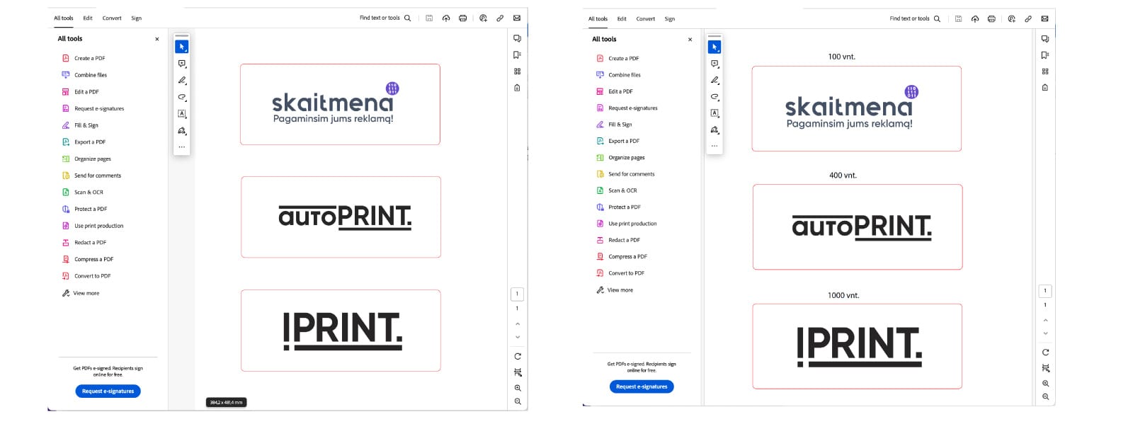 PDF failas netinkamas spaudai